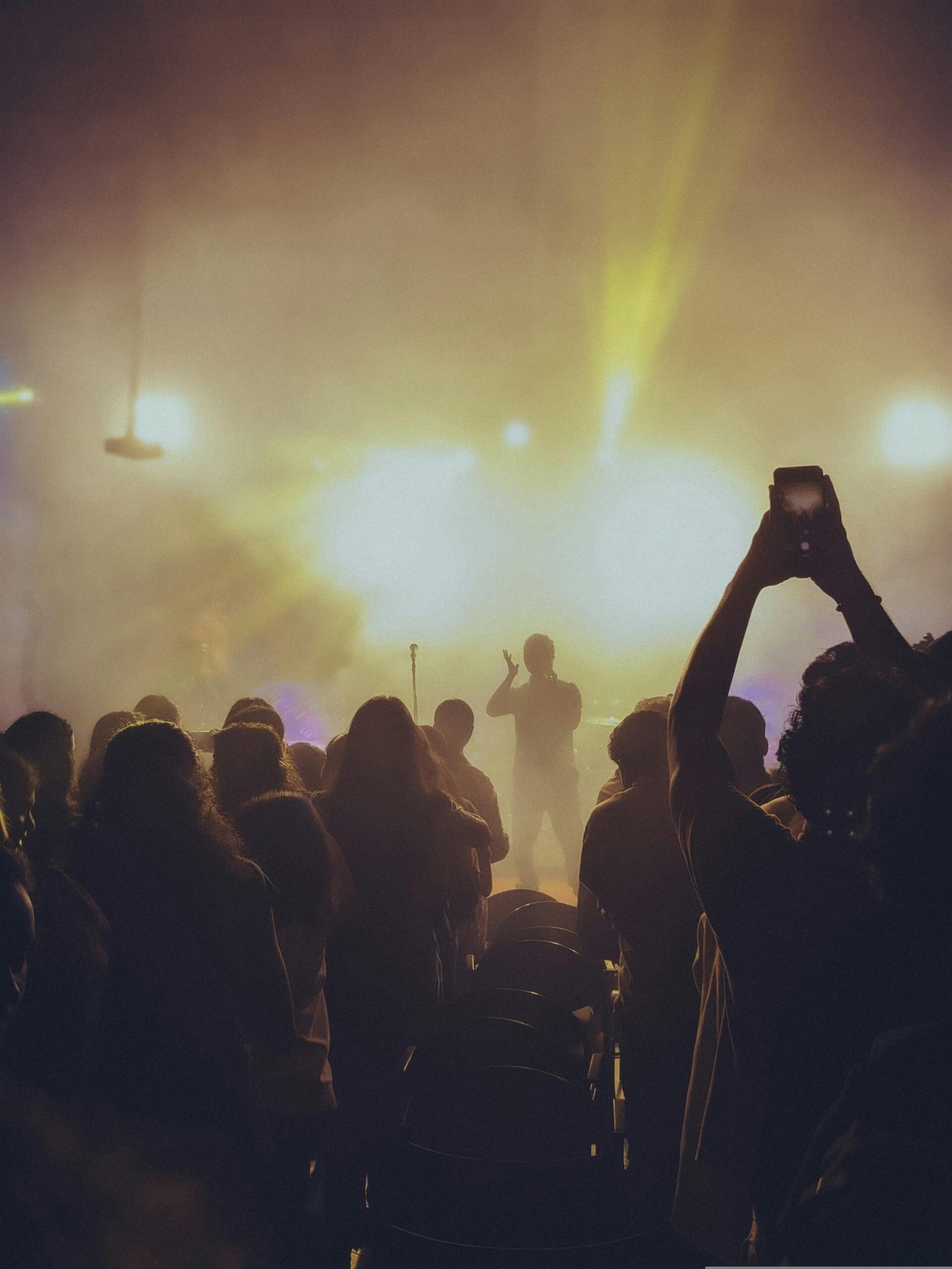 Aoun Ali Khan live performance on stage with crowd