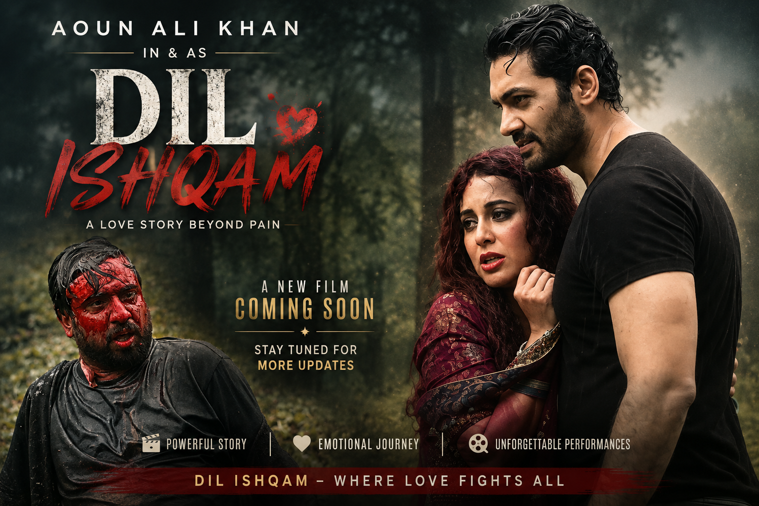 Aoun Ali Khan in upcoming movie Dil Ishqam